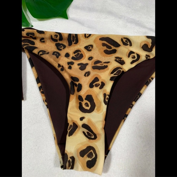 NEW Mara Hoffman Sita Leopard Animal Print Bikini Bottoms [SZ Small‎ ] - Picture 5 of 8